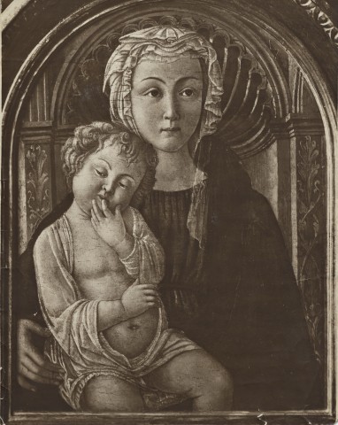 Anonimo — Maestro della Natività di Castello - sec. XV - Madonna con Bambino — insieme
